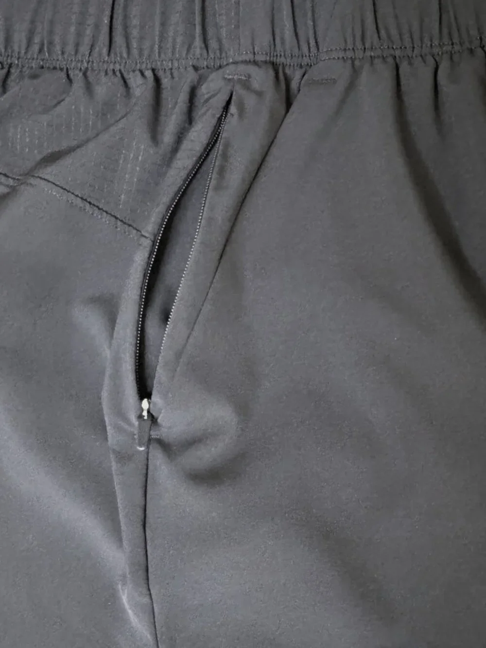Abercrombie YPB MotionTEK Athletic Shorts Black Lined Zip Pocket Size S
